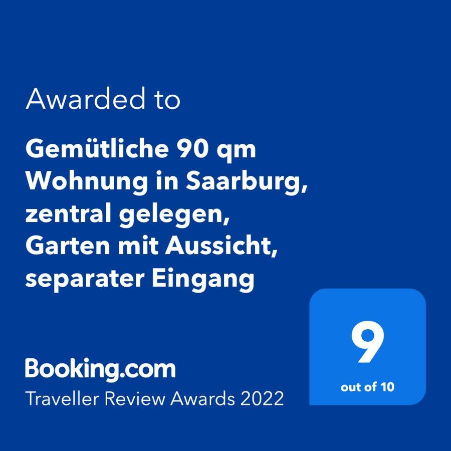 Gemuetliche 90 Qm Wohnung In Saarburg, Zentral Gelegen, Garten Mit Aussicht, Separater Eingang Luaran gambar
